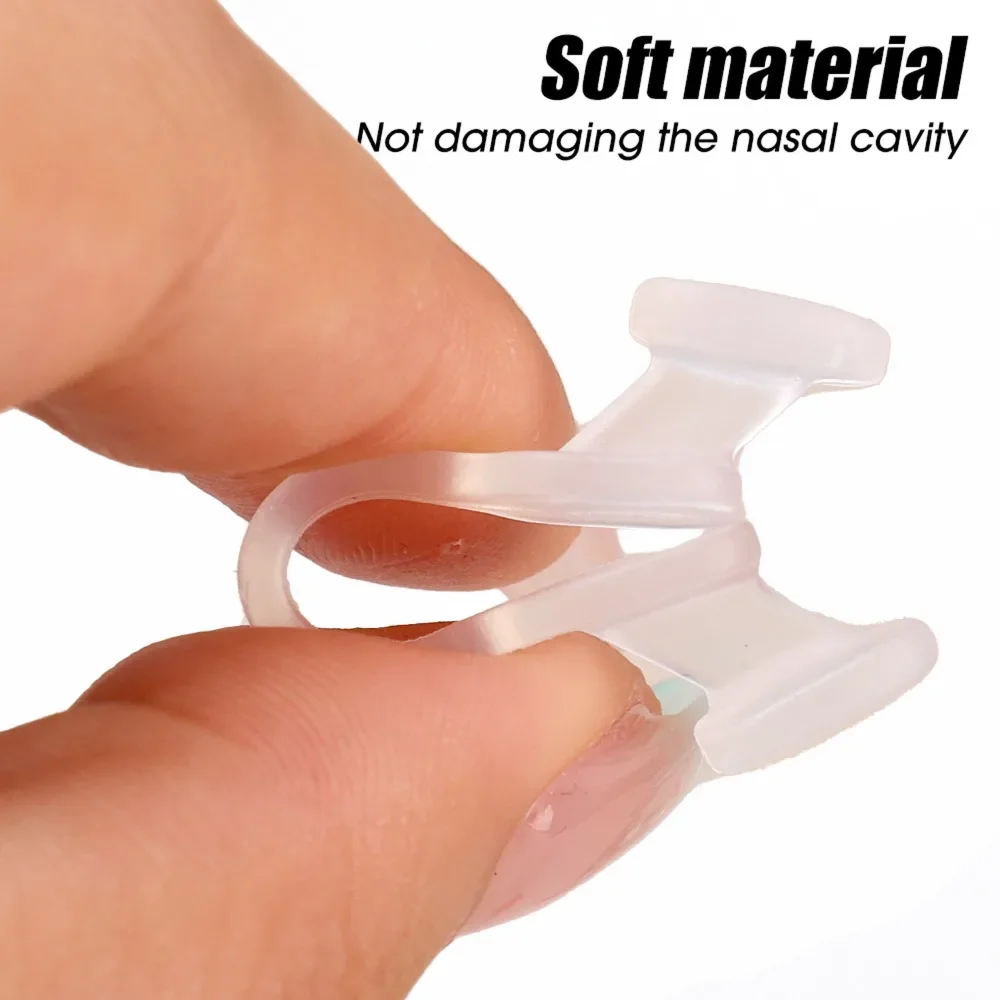 10-30 قطعة جهاز إيقاف الشخير TPR مشبك أنف مرن لوازم مكافحة الشخير لمنع الشخير نوم جيد سهل التنفس مشبك الأنف