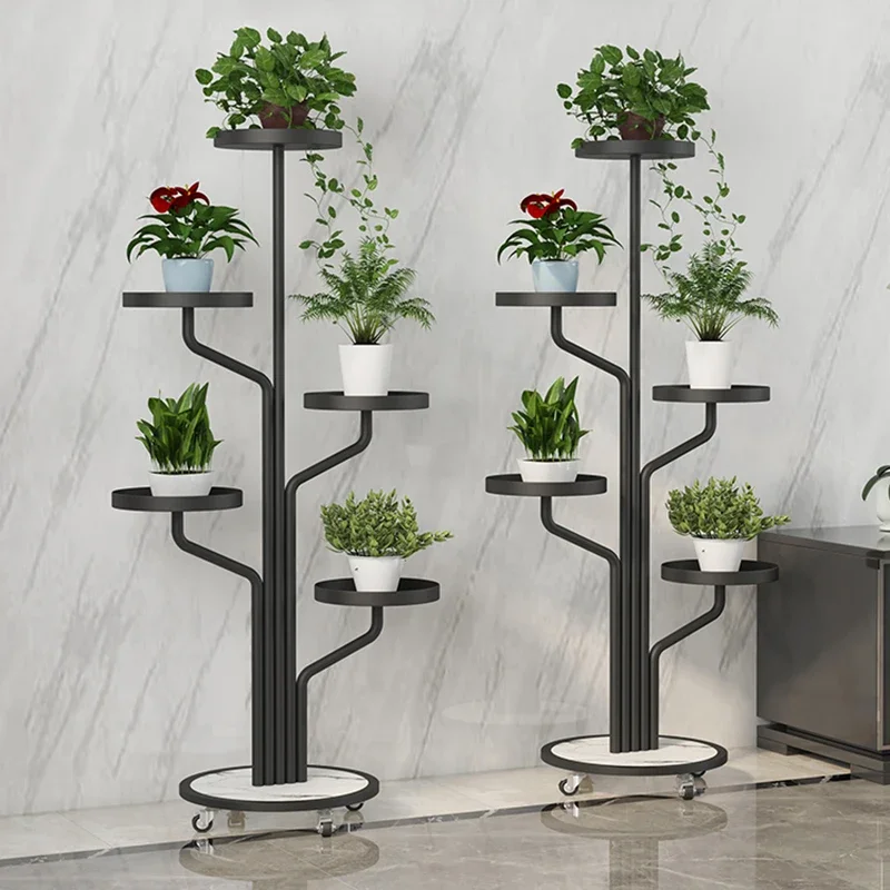 زهرة الجرف غرفة المعيشة رفوف النباتات وضع شرفة حامل داخلي رفوف النبات الحديد الفن الأثاث الحديث Soporte De Plantas FYPS