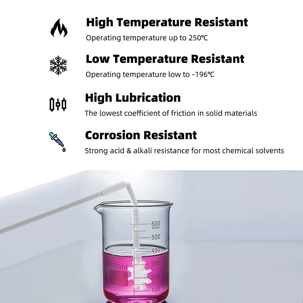 

YHYS 7-образная магнитная мешалка, стержень для перемешивания из ПТФЭ, стержень для перемешивания с магнитным устройством (8 шт.)