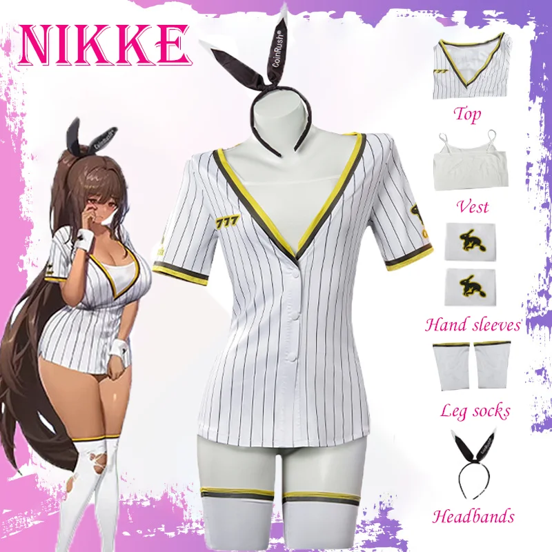 jeu-nikke-la-deesse-de-la-victoire-noah-cosplay-costume-uniforme-de-baseball-sexy-lapin-fille-costume-carnaval-fete-jeu-de-role-ensemble-femmes
