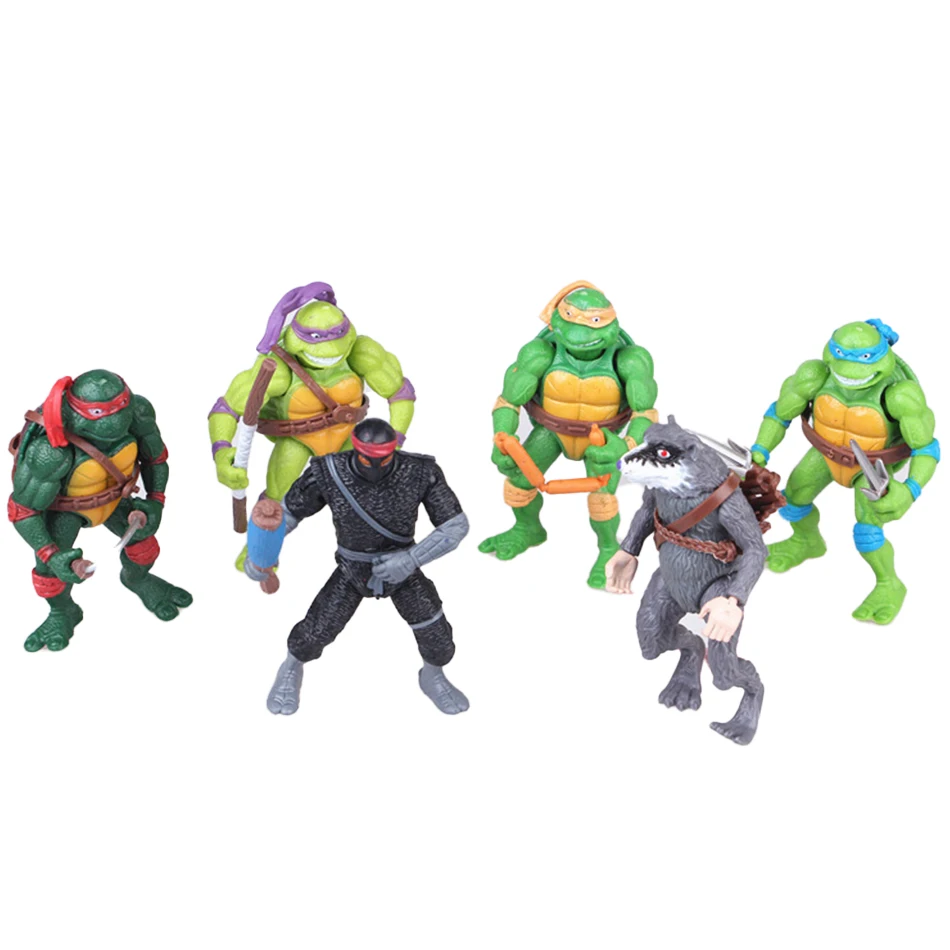 6pcs/4pcs/Set Ninja Turtle Anime Figure Neca TMNT Limited Edition Action Figurine Statue Action Figurine Movable Model Toys Gift