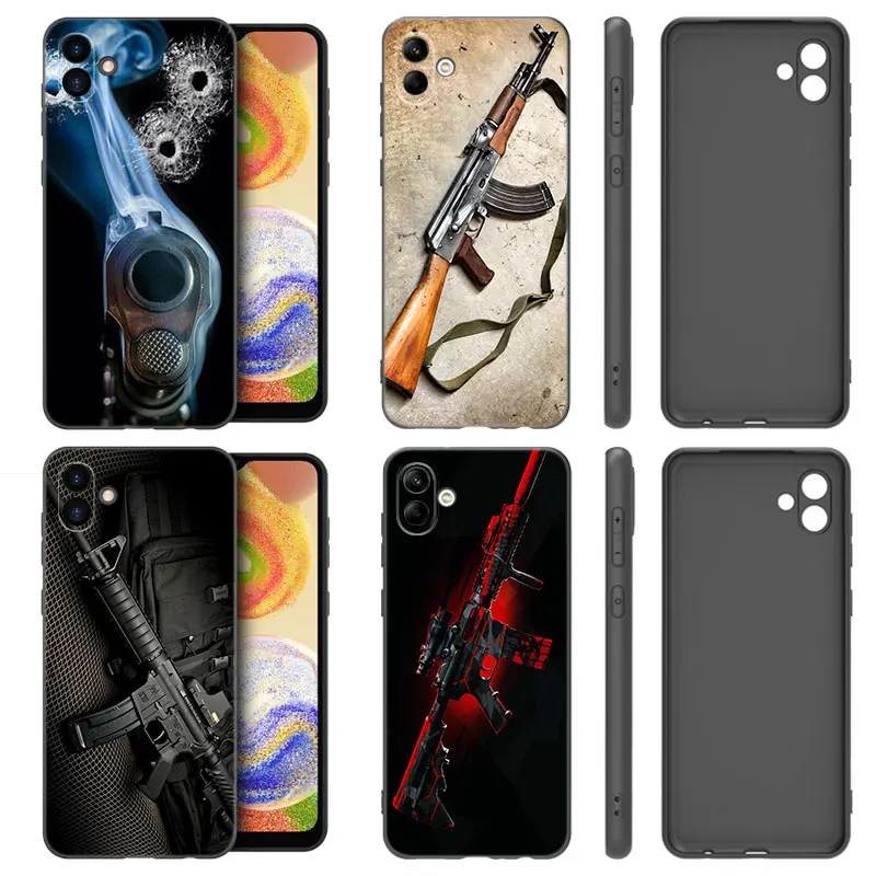 The Military Weapon Phone Case For Samsung Galaxy A01 A03 Core A04 E A02 A05 A10 A20 A21 A30 A50 S A6 A8 Plus A7 2018 Cover