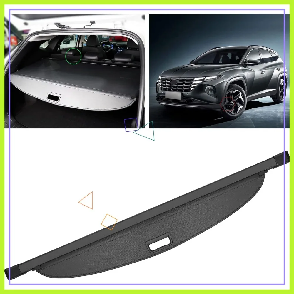 

Universal SUV Cargo Cover Retractable Trunk Shade Security Organizer for Hyundai Tucson 2022-2026 Models