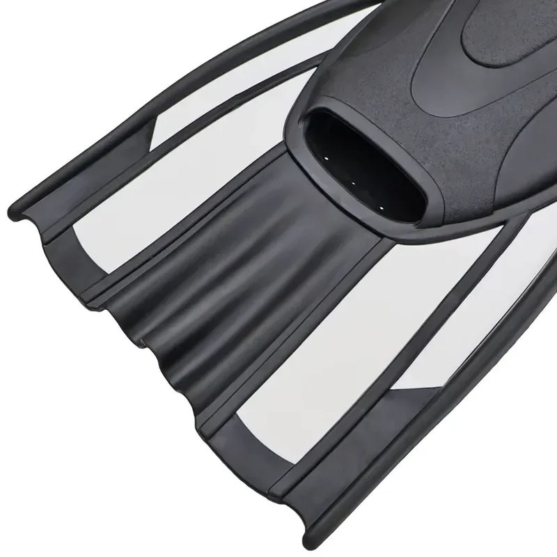 Adult Full Foot Silicone Swim Fins Floating Buckles Snorkeling Diving Training Gear