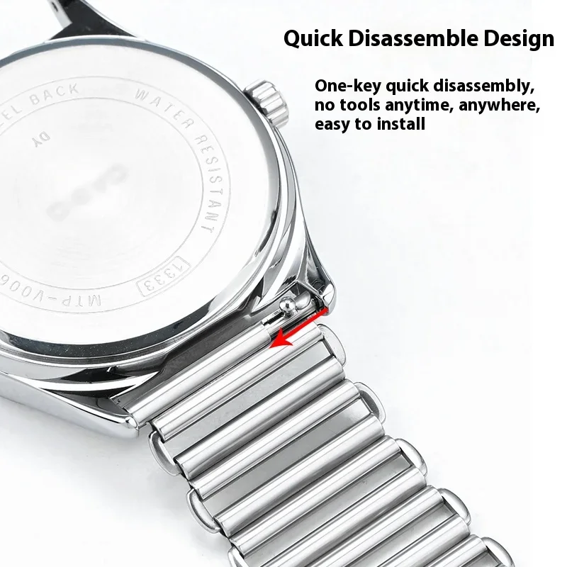 الفولاذ المقاوم للصدأ حزام 12 14 16 18 مللي متر 20 مللي متر 22 مللي متر العالمي الإفراج السريع حزام (استيك) ساعة ل كاسيو F-91W F-84/105/108/A158W/168 AE-1200 #4