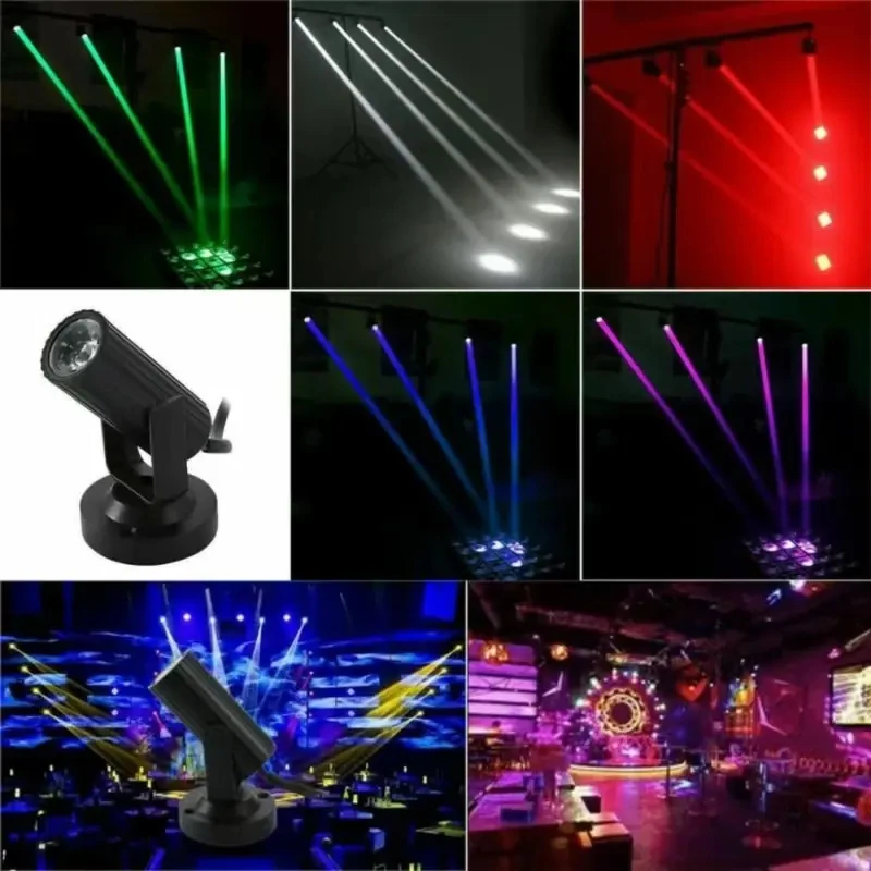 RGB LED Stage Light Flash Lamp 360 Degree Spotlights Soft Stage Effect Lights For Disco Stage KTV Bar Home Party Lighting