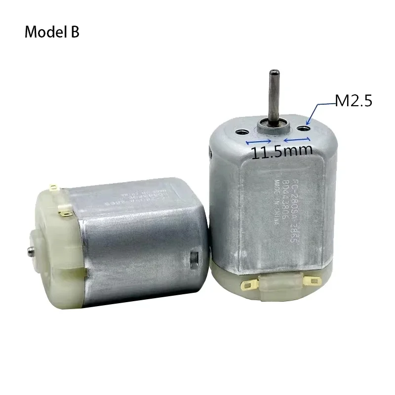 Mabuchi FC-280SA-2865 Mini 280 Motor DC3V 5V 6V 9V 23500RPM High Speed Splined / Round Shaft Carbon Brush Micro 24mm Motor