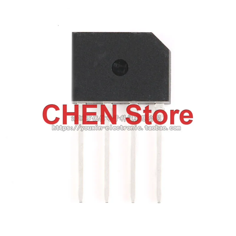 10pcs KBP206 2A/600V flat bridge rectifier bridge silicon bridge rectifier