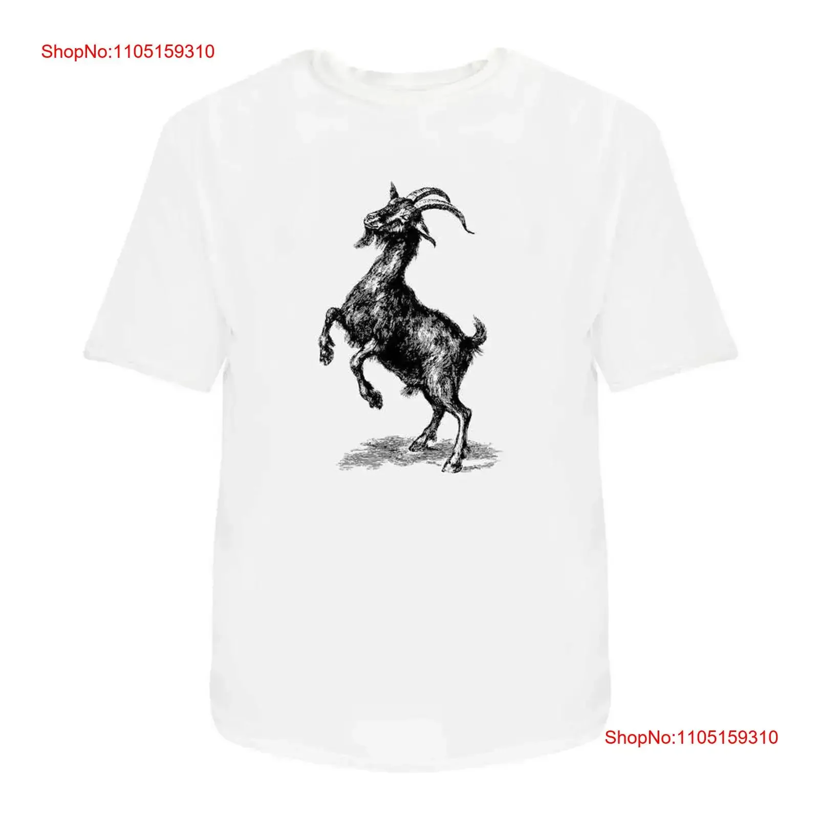 

Футболка «Козье танцы», 100 хлопок, размеры S XXL TA054681, винтажный стираный универсальный топ для повседневной носки, стильный, мягкий, с рисунком