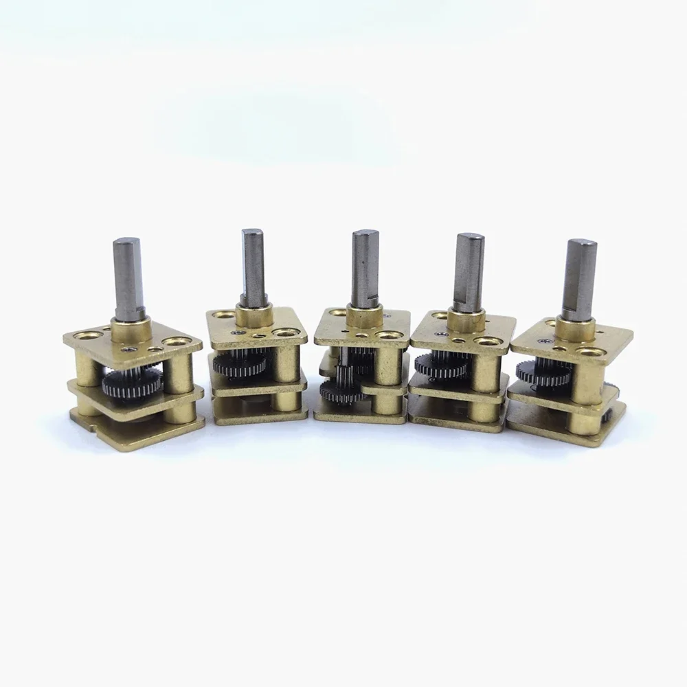 5pcs/lot Micro N20 Reduction Gearbox Full Metal Gear Reducer Motor Parts Dual flat shaft Gear ratio: 1: 298 DIY N20 Geared Motor