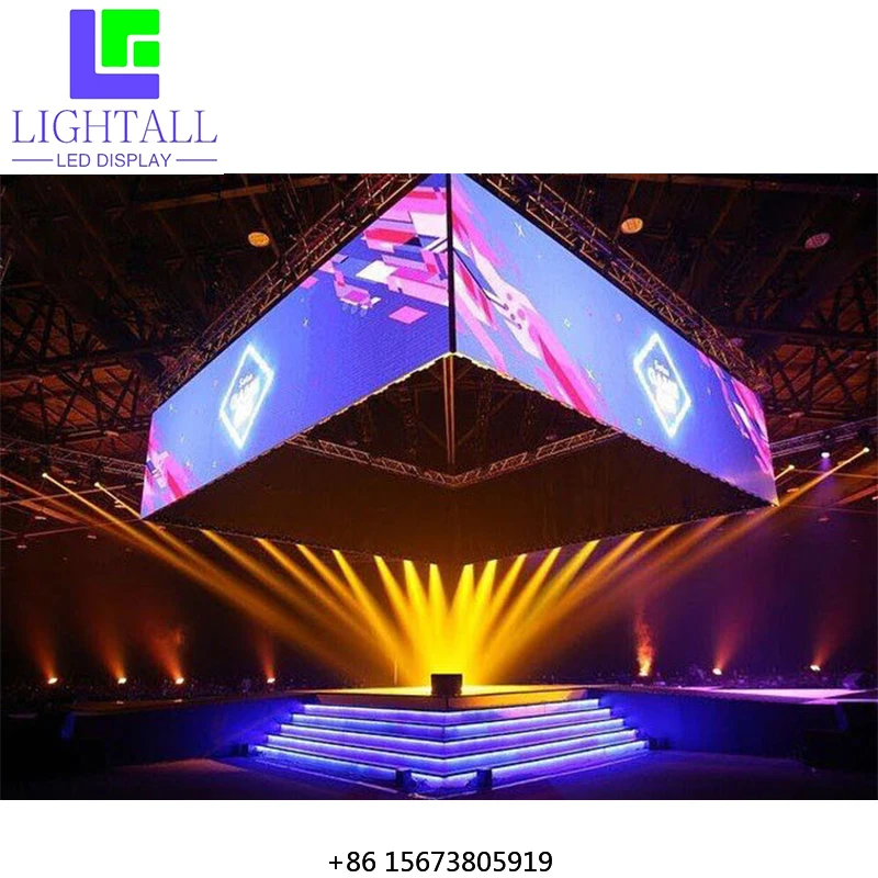 Portable Indoor LED Screen 3.91mm Modular Video Walls DJ Booth Aluminum Rental for Retail Store Elevator Indoor Animation