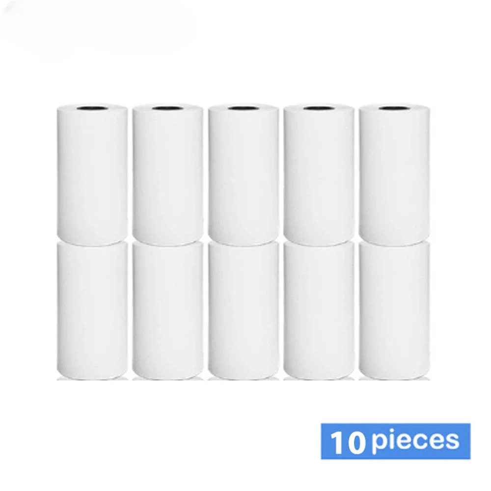 10 Rolls Receipt Thermal Paper 57x25 mm Printing Label Roll for Mobile POS Photo Printer Cash Register Paper Office Stationery