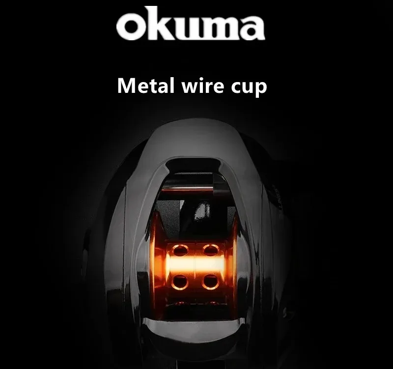 Okuma Baitcasting-Rolle, 6,3:1 Übersetzungsverhältnis, 12 kg maximale Bremskraft, Salzwasser-Baitcasting-Rolle mit kostenlosen polarisierten Angelbrillen, links und rechts – Detail 20