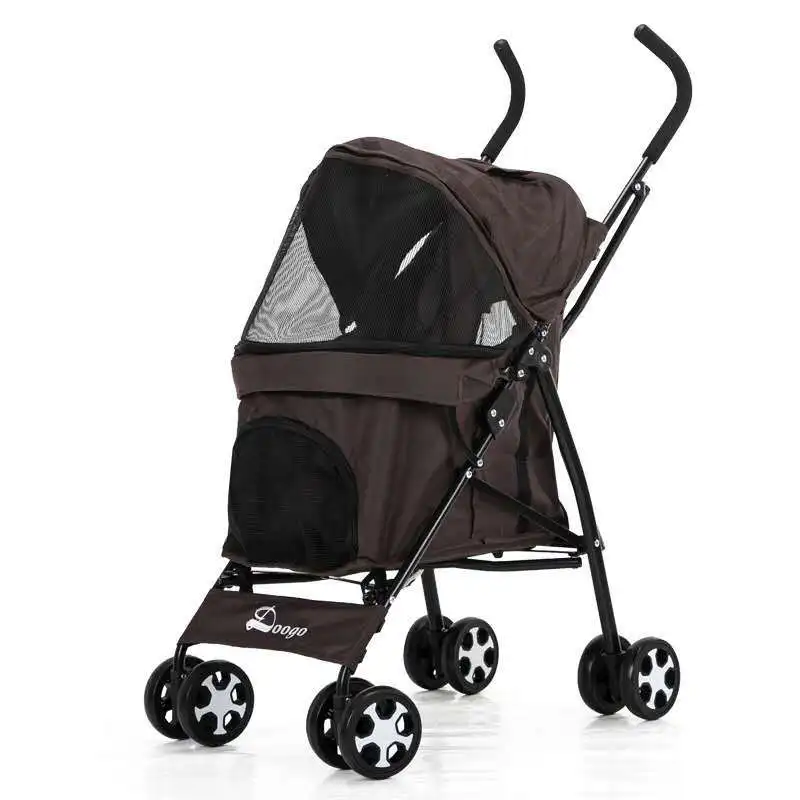 

Puppy Outdoor Portable Folding Pet Stroller Dog Accessories Cat Carrier All Seasons Windproof