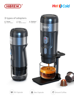 HiBREW Portable Coffee Machine for Car & Home,DC12V Expresso Coffee Maker Fit Nexpresso Dolce Pod Capsule Coffee Powder H4A