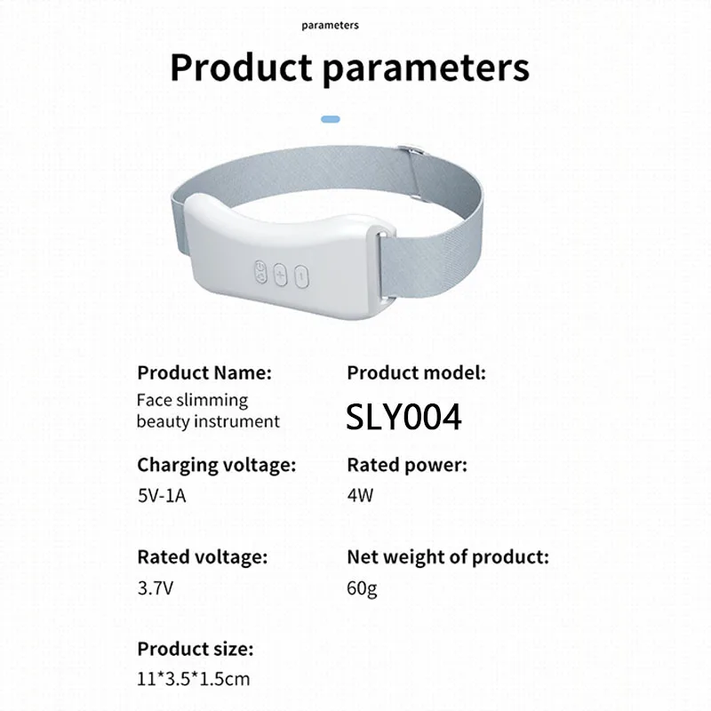 Vibrazione Chin-Up V Viso Massaggiatore Anti Rughe Rassodante Massaggiatore facciale V-Face Lift Dispositivo Microcorrente Lift Shaper Cintura SLY004