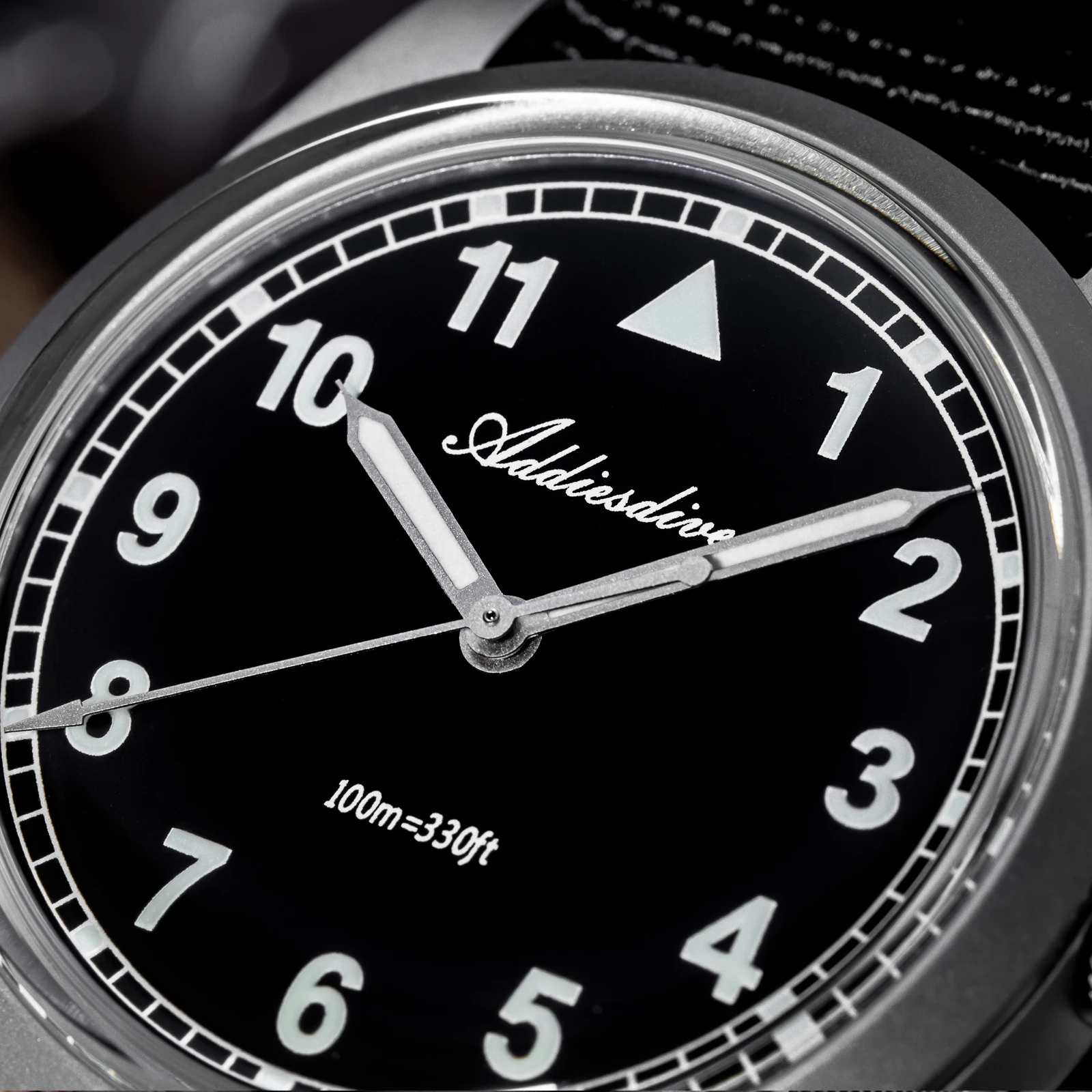 ADDIESDIVE relojes de cuarzo para deportes al aire libre para hombres VH31 espejo de burbuja de cristal de acero inoxidable 36MM reloj impermeable nuevo estilo militar