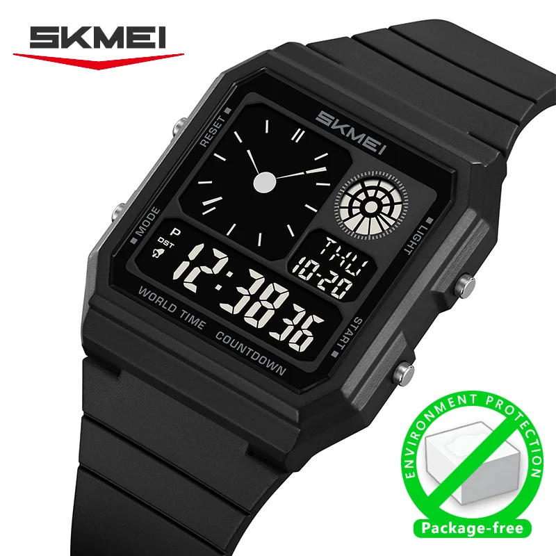 SKMEI Tageslicht Zeitsparende Digitale Sport Elektronische Uhr Für Männer Frauen Student Wasserdichte Outdoor Chrono Armbanduhr Uhr Reloj