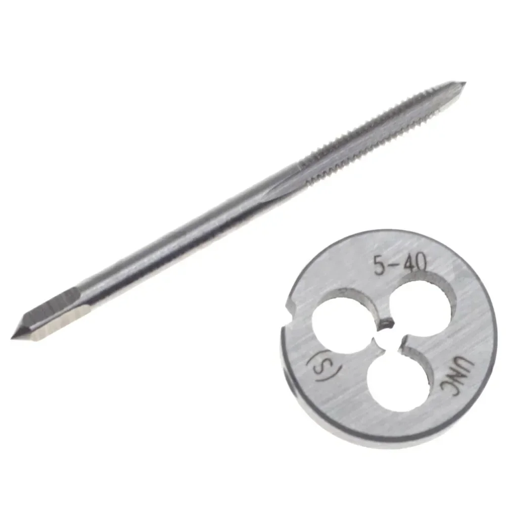 Perfect for Cutting Tools and Consumables 5 40 UNC Thread Tap and Die Set for Carbon and Alloy Steel Hole Processing