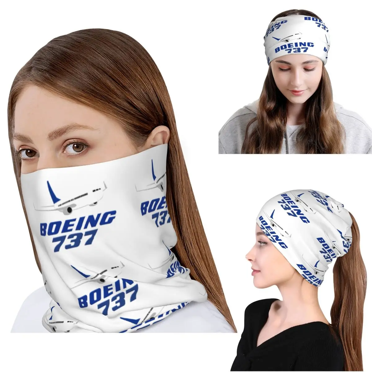 

Бандана-шарф для шеи Boeing 737, теплая балаклава, шапка-бини, унисекс, для взрослых, зимняя