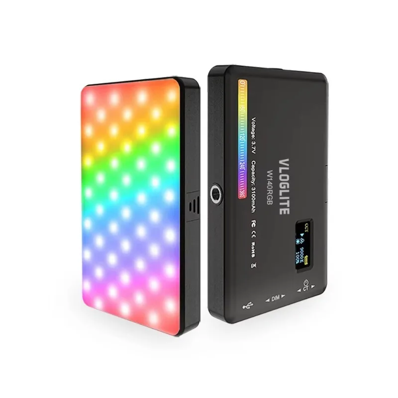 

Price Mini Rechargeable 140 Emitting Diode Camera fill 2500k-9000k RGB Emitting Diode Video fill light