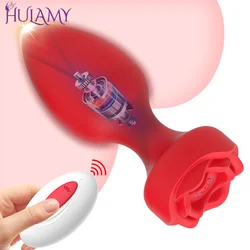 Anal Vibrator for Men Prostate Massager Remote Control Vibrating Butt Plug Stimulator Female Masturbator Sex Toys for Adult 18+