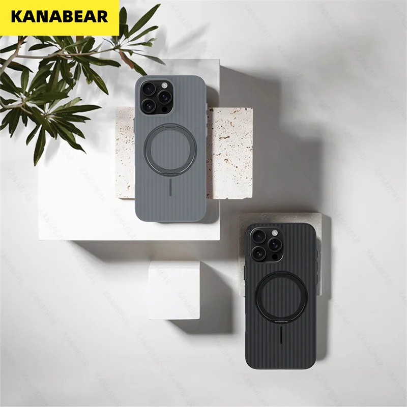 

Soft Protective Case Compatible with iPhone 17 Pro/17 Pro Max - Magnetic Stand, High-End Minimalist Style & Full Protection