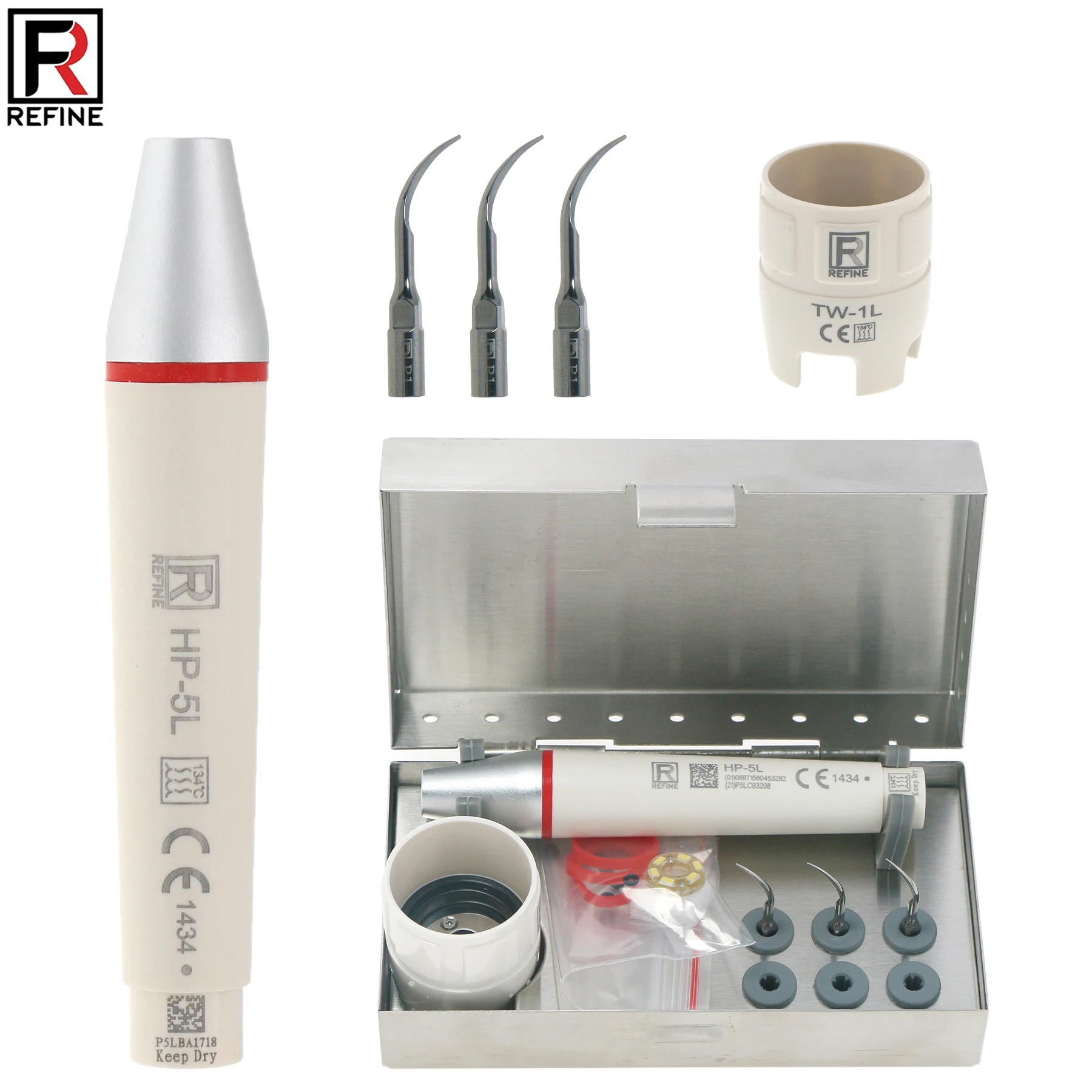 

Refine Dental Scaler PIEZON HP-5L LED Handpiece Kit For EMS Hu-Friedy Ultrasonic Scaler