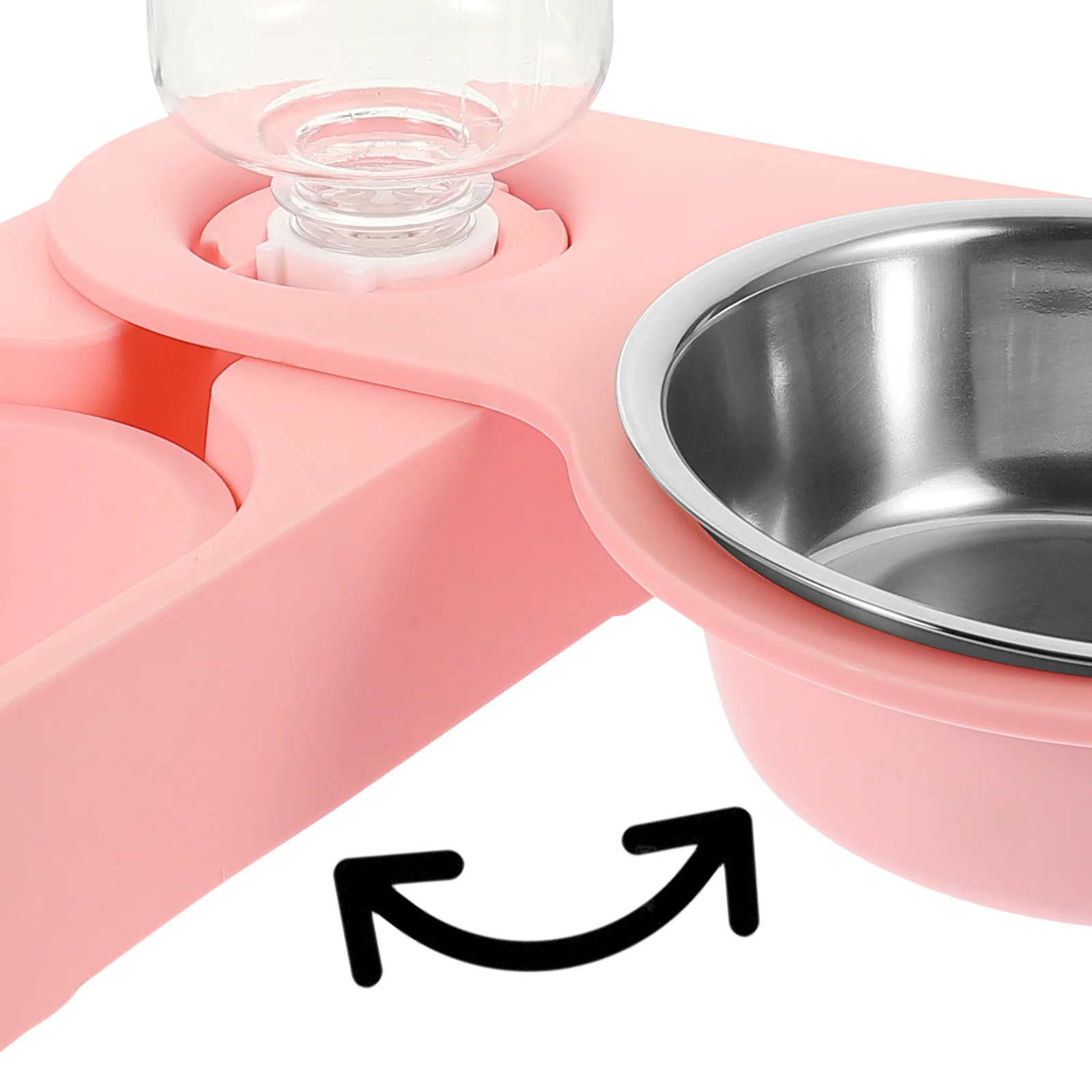 

Stainless Steel Cat Bowl Automatic Pet Water Fountain Feeder No Spill Dog Feeding Bowl For Travel Car Home Use Detachable Pet