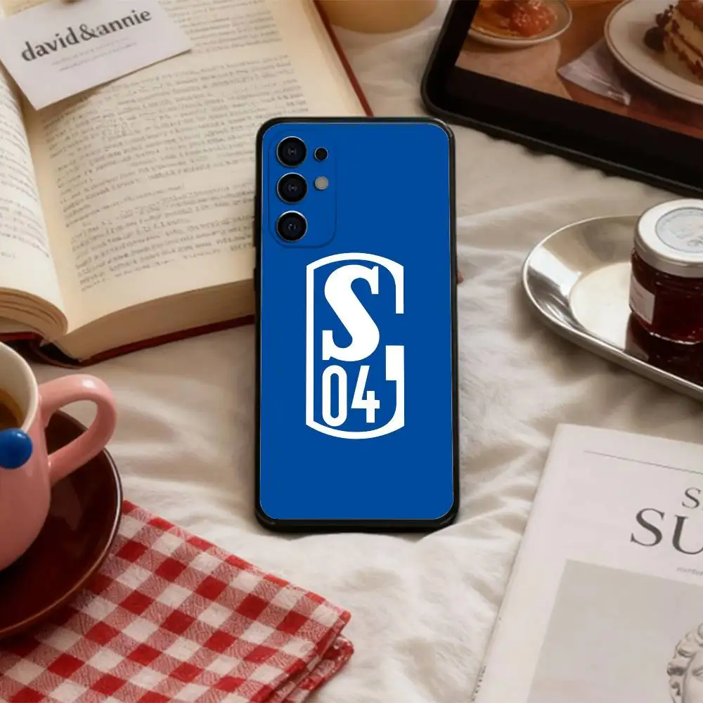 Classic S-Schalke-es 04 P-Pattern   Phone Case For Samsung S 25,24,23,22,30,21,10,9,Ultra,Plus,Lite,FE,4,5 G Soft Black Case view 3