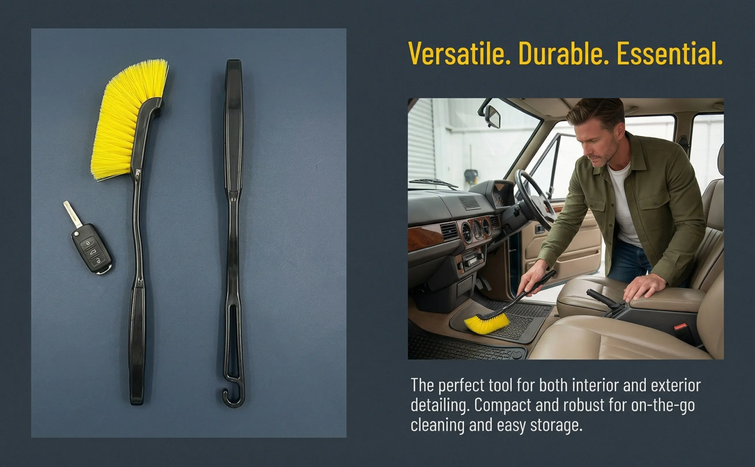 Dirt Brush Interior - 2Pcs Car Gap Brush Set Soft