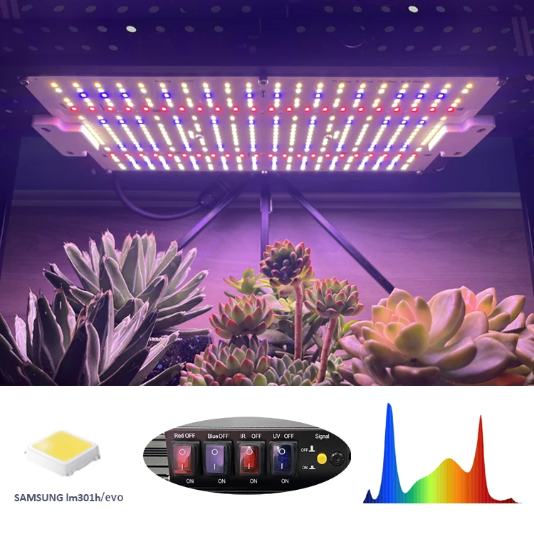 

Adjustable Spectrum 150W Grow Light Board LM301H Evo 120Watt UV IR Indoor Plants Vertical Farming Grow Led Lights Panel