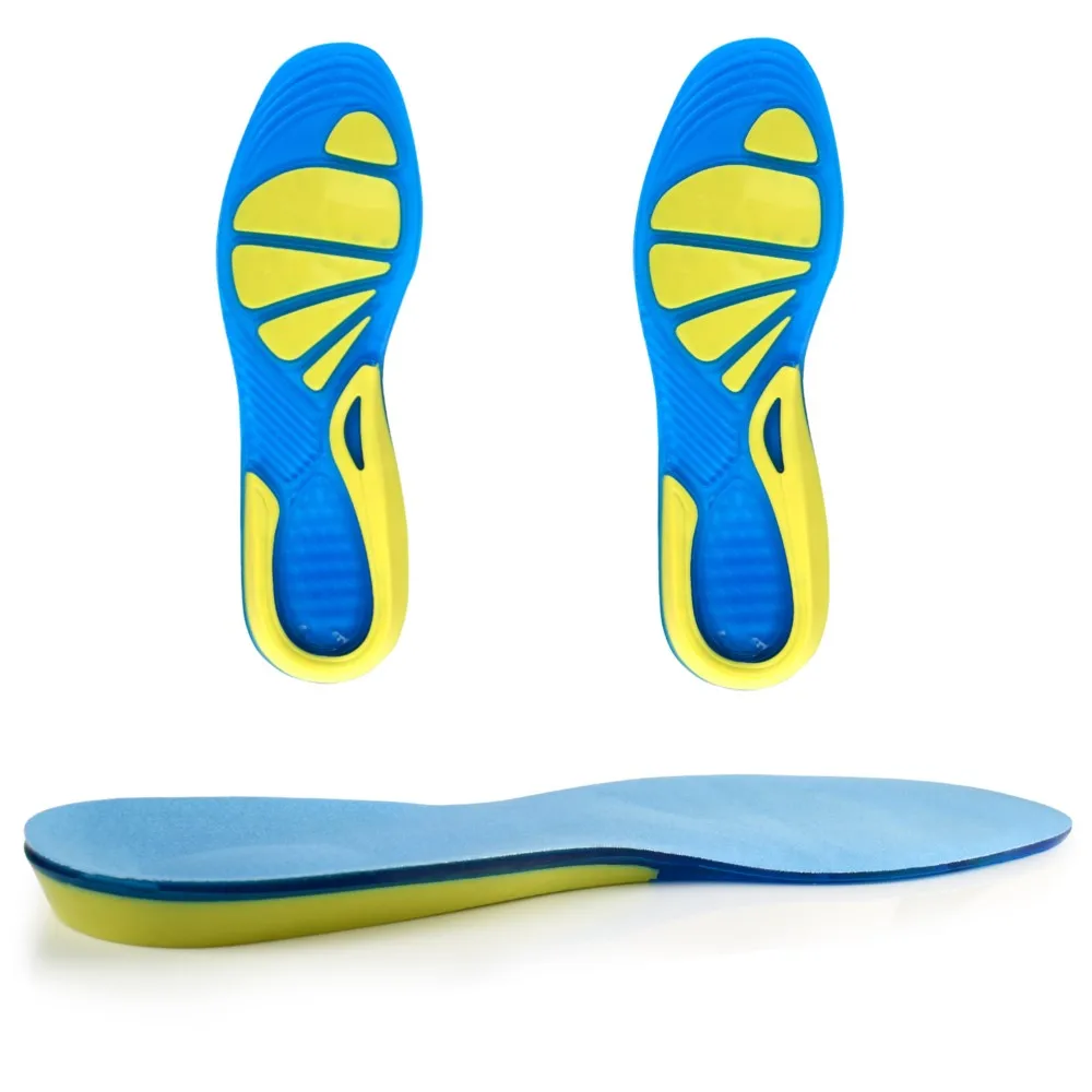 Tpe Running Sports Insoles For Shoes Men Women Arch Support Anti Slip Breathable Sweat Shock-absorbing Insoles