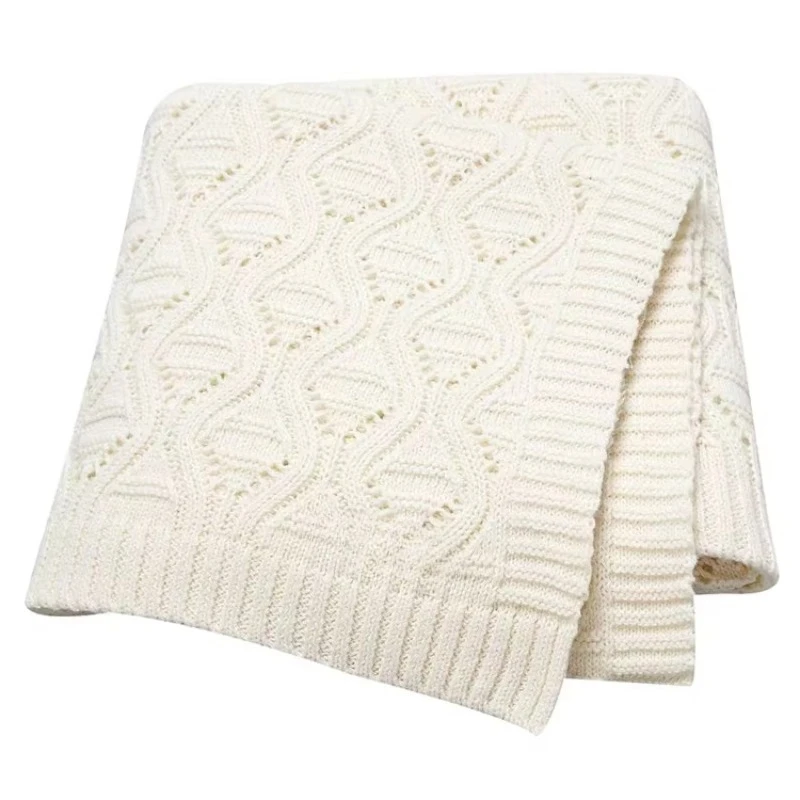 

Organic cotton fashion children's knitted blanket pure cotton, convenient, practical and durable