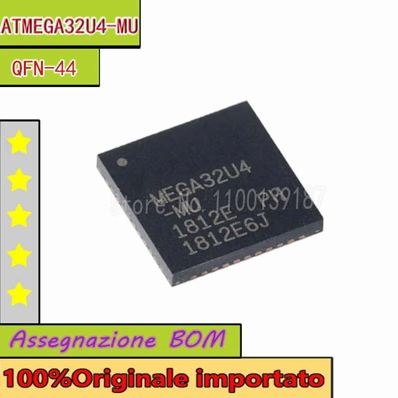  5pcs/lot ATMEGA32U4-MU QFN-44 8 bit 16MHZ microcontroller