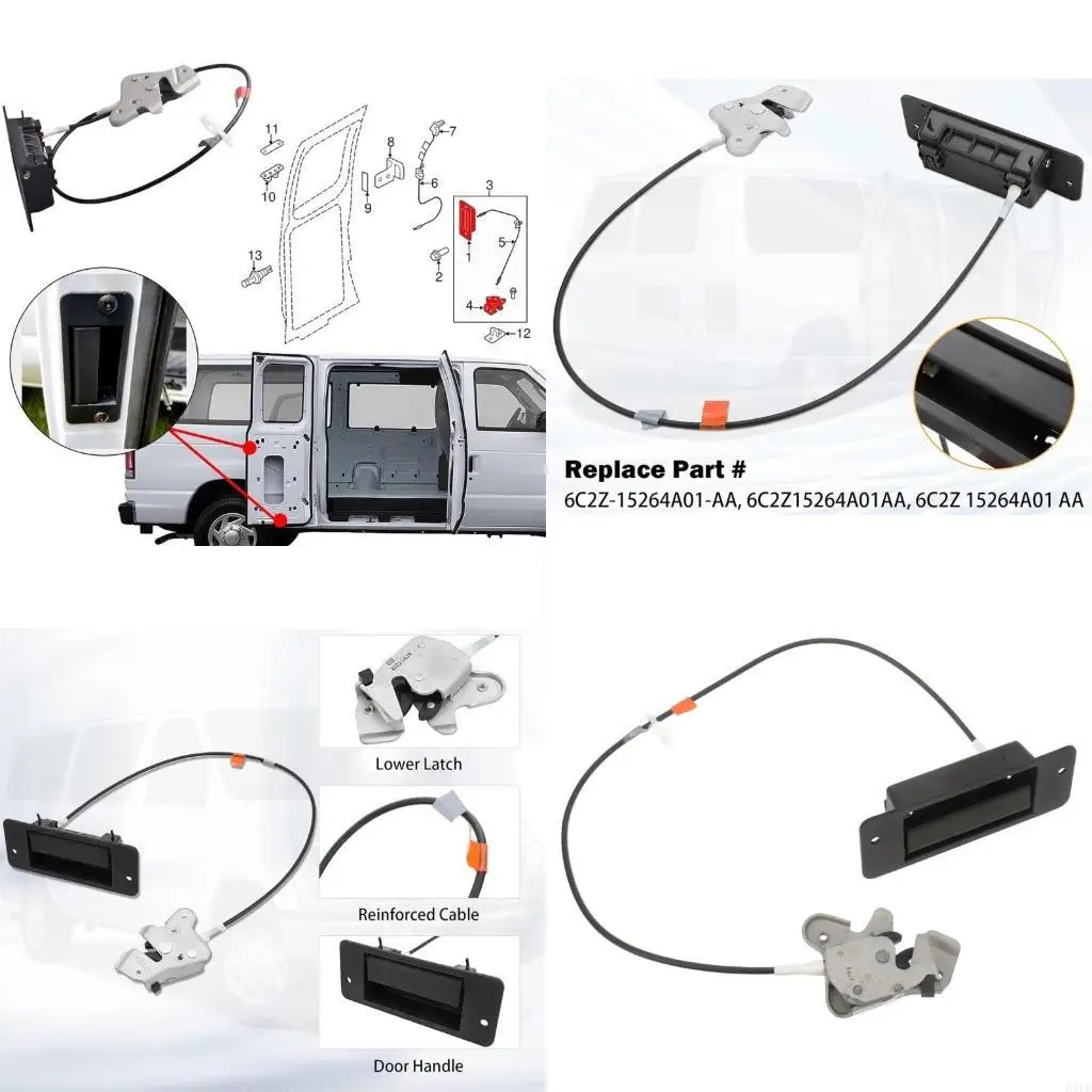 

6C2Z15264A01AA Rear Hinge Door Lock Latches Locking Mechanism for E150 E250 E350 H9EE