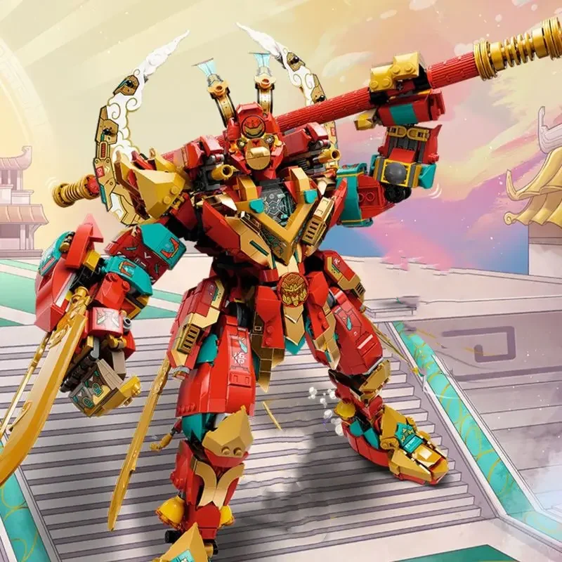 The Ultimate Sun Wukong Mech, Son Gokū, chivalry, building blocks, toys, gifts for boys and girls