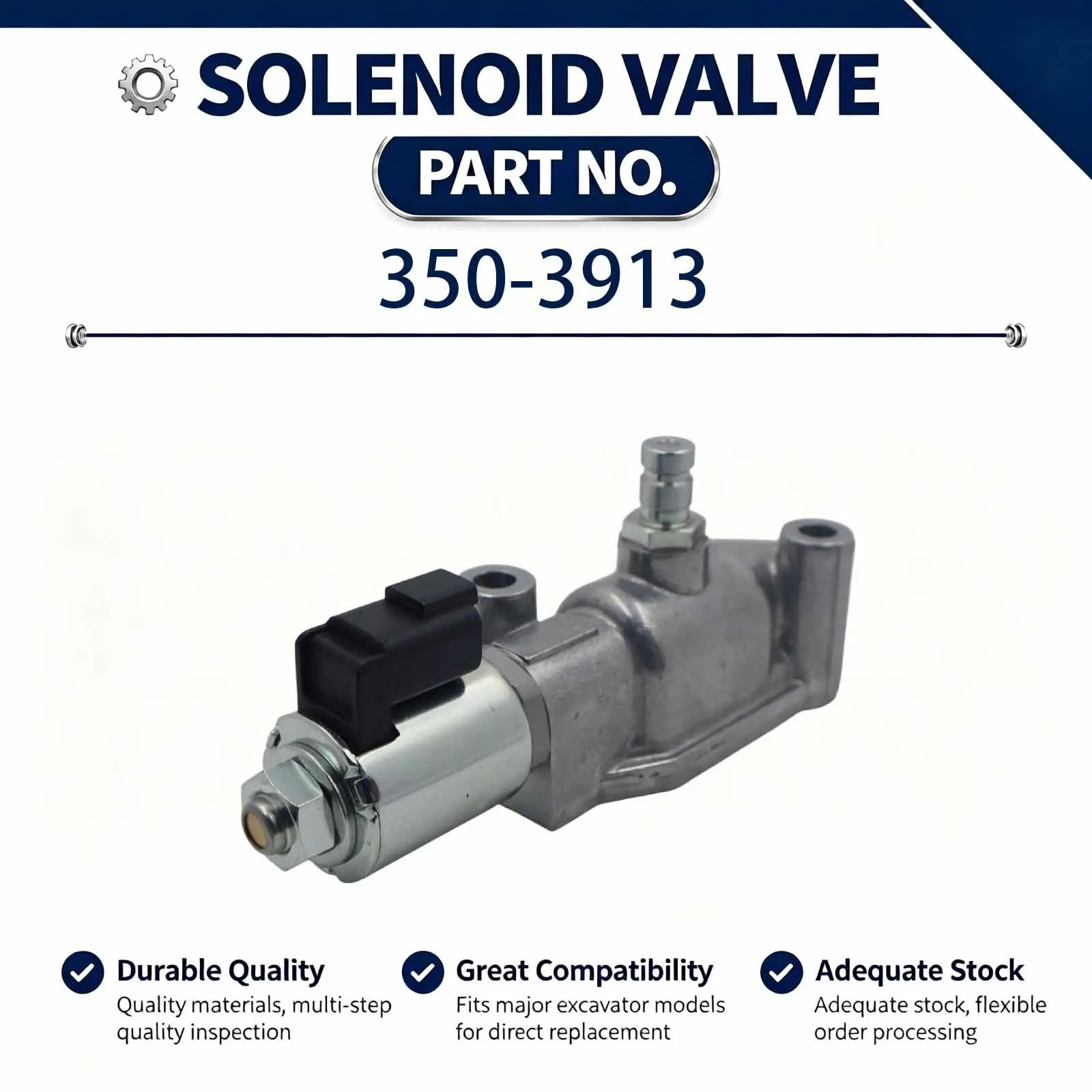 MDL valve assembly 350-3913 3503913 Compatible for  Caterpillar CAT 3508B Generator Sets
