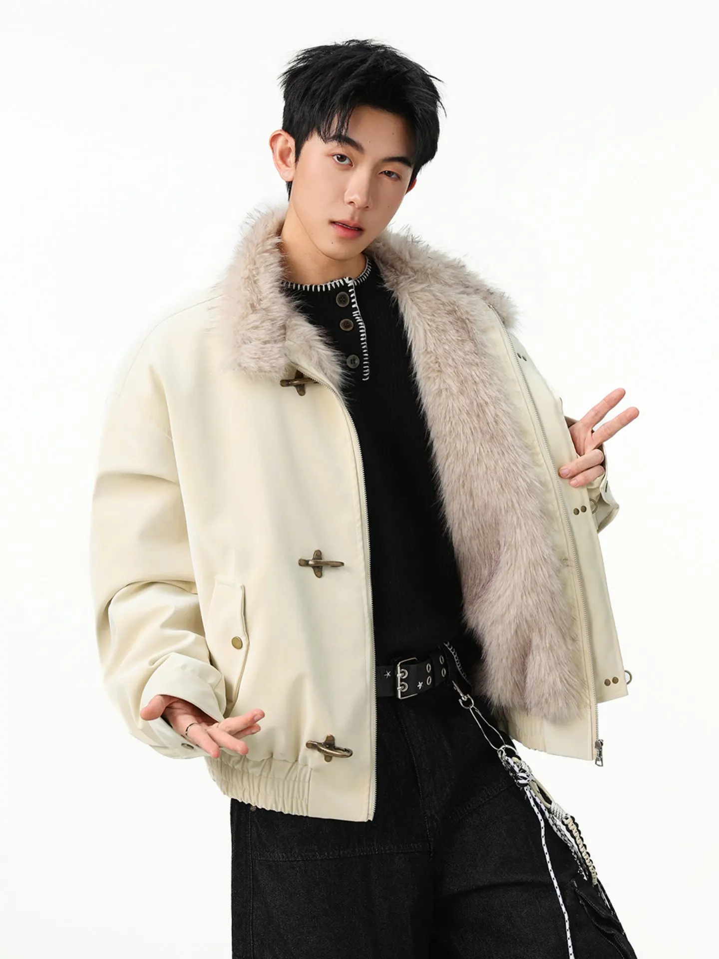 

Мужская зимняя теплая куртка American Sle Aircrt Bule Mountain Eagle из утолщенного хлопка с флисовой подкладкой, свободного кроя, повседневная