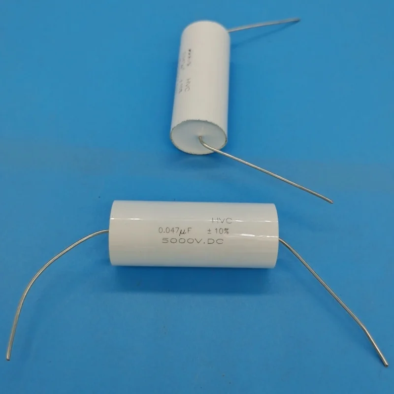 

2PCS high voltage pole-free inductive film capacitor 5000V 0.047uf 17X44MM