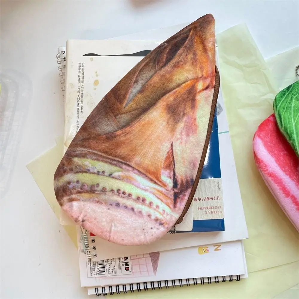 Creative Vegetable Pencil Case Simulated Food Large-capacity Pencil Bag Carrot Cabbage Stationery Storage Bag Office School