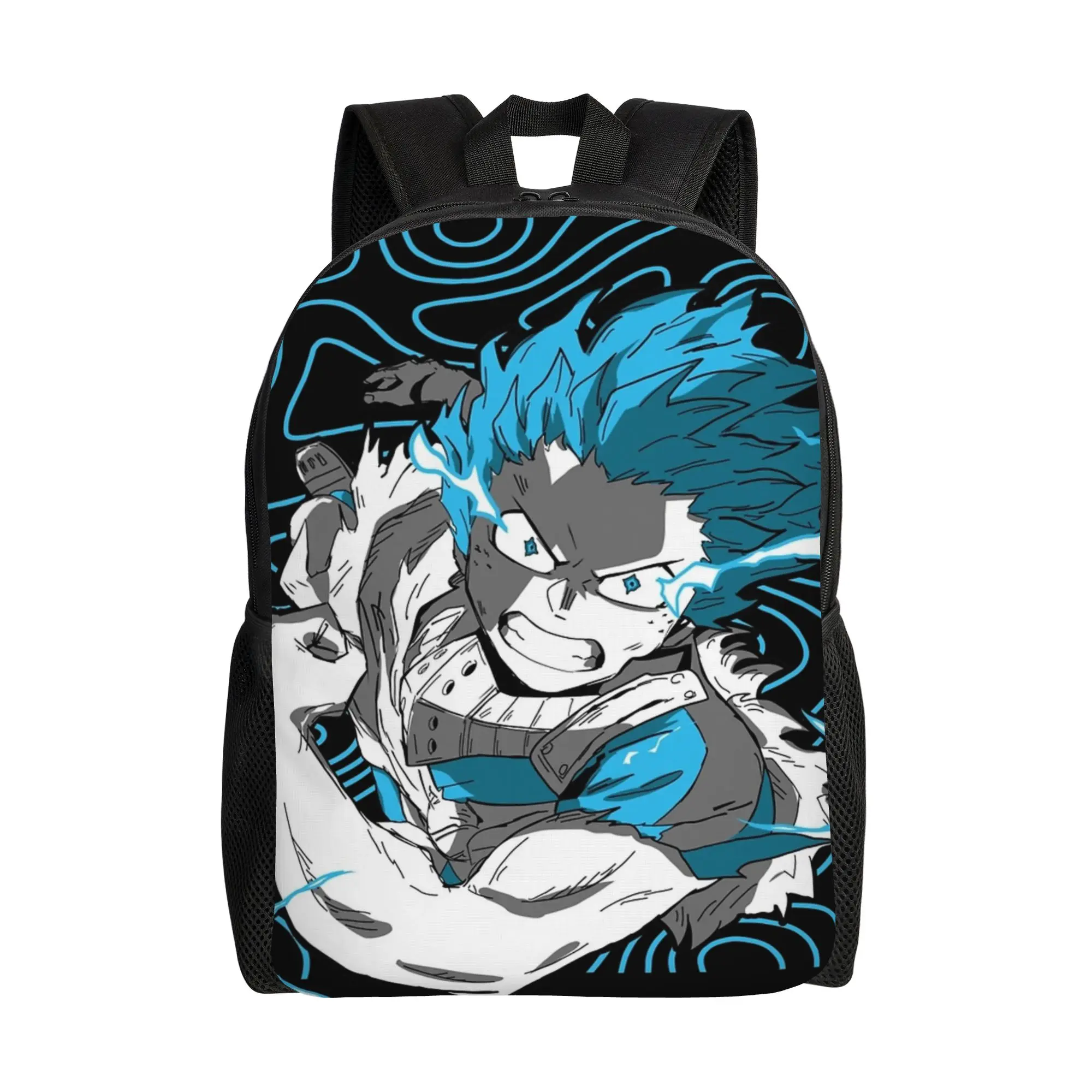 

My Hero Academia Midoriya Izuku Teenage Backpack Durable Student Work Daypack for Men Women College Shoulder Bag