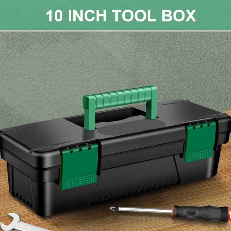 10inch Hardware Toolbox Home Multifunctional Large Capacity Thickened Maintenance Tool Storage Carrying Case Maintenance