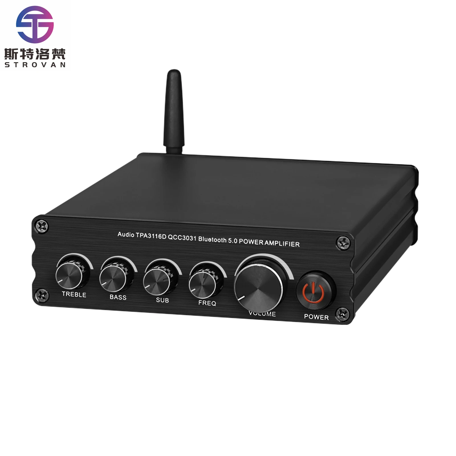 TPA3116 Mini Power Amplifier Professional 3 Channel 50Wx2 +100W HiFi Stereo Class D Amplifier Bass Treble