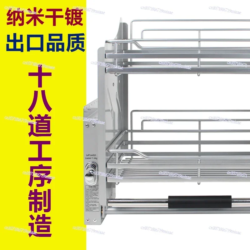 Kitchen Cabinet Hanging Cabinet Lifting Basket Machine Pull-down Basket Storage Device
