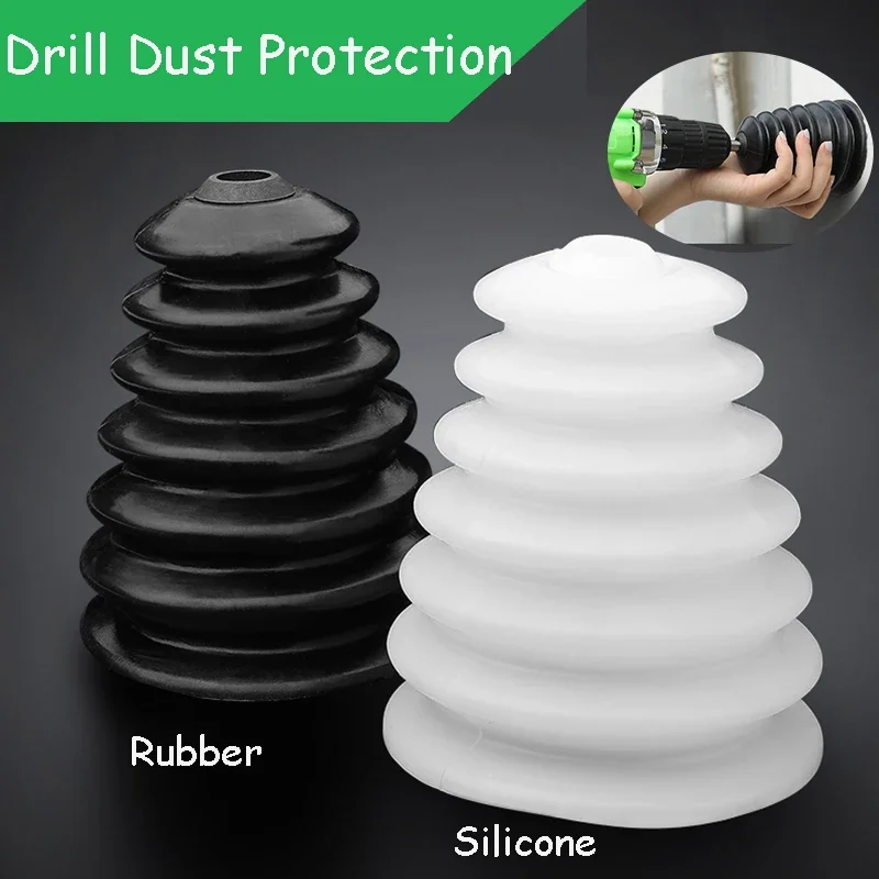 

Portable Dust Cupdrill Dustproof Rubber Silicone Coverhammer Dust Covercollector Bowldrill Tool Accessories