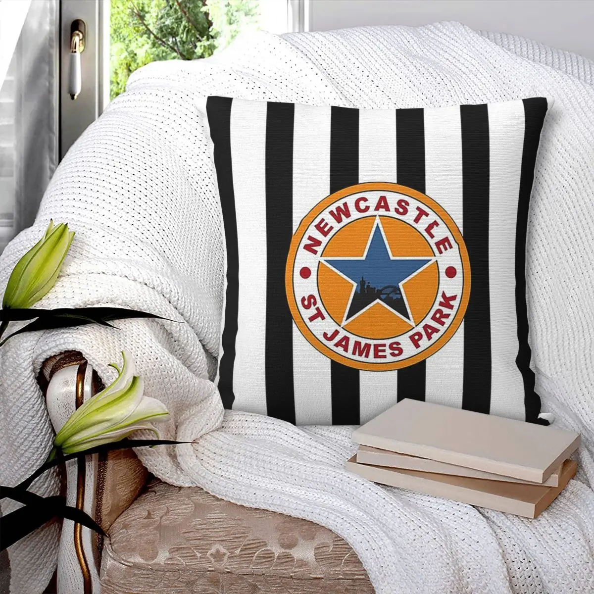 Magpies Newcastle - Newcastle Magpies Square Pillowcase غطاء وسادة ديكور مريح رمي وسادة لغرفة النوم المنزلية