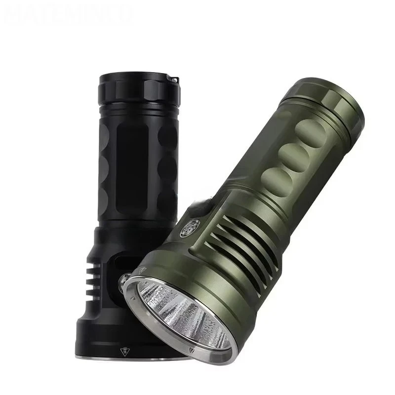 LED Flashlight 7-LED USB Rechargeable Aluminum Flashlight 21000 Lumens 46950 Battery Outdoor Search and Rescue Hunt
