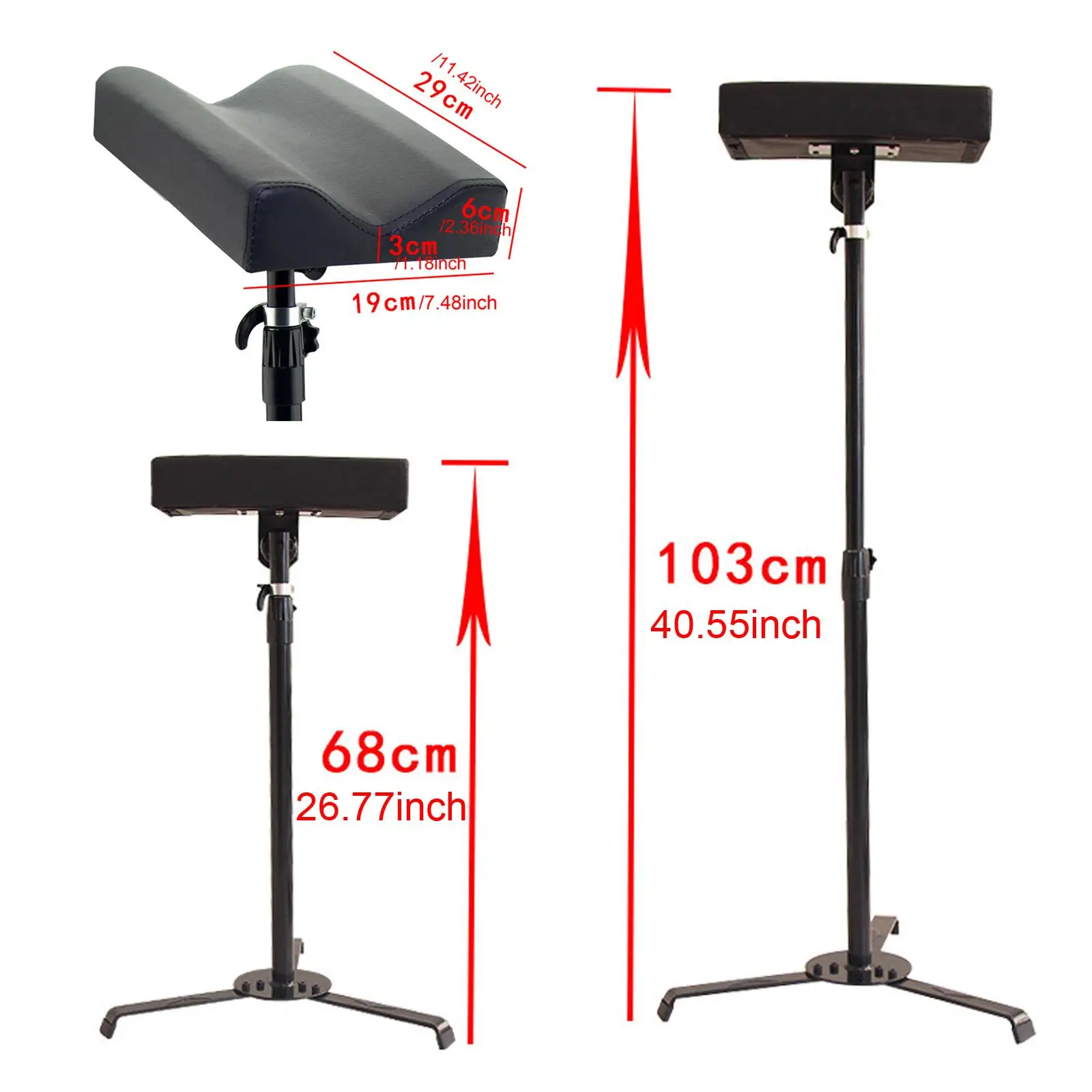 Tattoo Armrest Professional Arm Leg Rest Stand for Studios Beauty Makeup