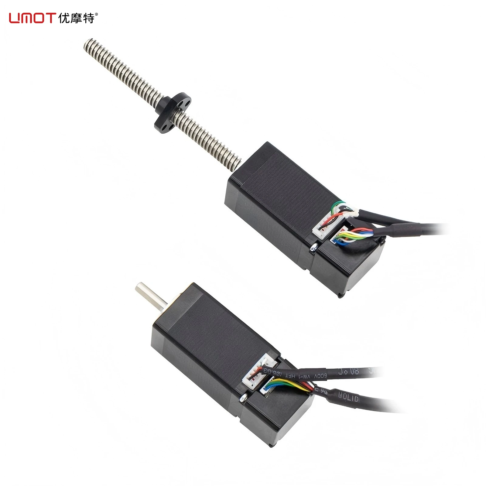 UMOT High Precision 1.8 Degree ±0.01mm NEMA11/17/23 Integrated Closed Loop T-Screw Linear Lead Stepper Motor With Encoder in CNC